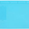 Anti Static and Heat Resistant Soldering Mat, Silicone Soldering Mat Heat Resistant, for Soldering Iron, Phone and Computer Repair, Maintenance Platform BGA Soldering High Temperature Rubber Mat - Image 3