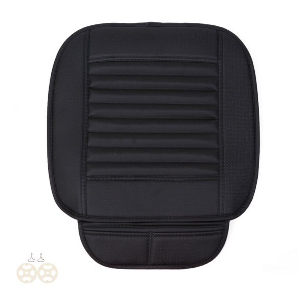 Comfortable and Breathable Four Seasons General Pu Leather Bamboo Charcoal Breathable Car Interior Seat Cushion Cover Pad Mat for Office Chair Auto Car Supplies - Image 6