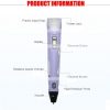3D Printing Pen with 9M Long 1.75MM 3color PLA - 3D Doodler Pen Kits 3D Printing Pen with LCD Display PLA Filament Refills for Kids,Adults, Doodling, Artist, Girls, DIY, Drawing etc - Image 5