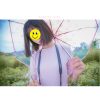 Transparent Dome Umbrella, Beautiful Flower Dome Shape Umbrella, Cherry Blossoms Semi Automatic Umbrella, Romantic & Cute Color - Image 11