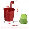 10 Pack Detachable Hook Metal Bucket Flowerpot Colored Garden Flower Pots/Hanging Flowerpots/Balcony Planters Flower pots - Image 2