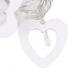 Romantic waterproof 10 LED Wood Heart Light / lamp String , Indoor / Outdoor Battery operated / powered String Light for Xmas,Wedding,Holiday,Party Decor. Warm White - Image 8