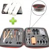 Jig coil DIY Tools Kit, build coil Kit Complete Package, ohm Meter, Diagonal Pliers, Scissors, Screwdriver, Ceramic, elbow Tweezers, A1 heating wire, free cotton, Enhanced Edition - Image 9