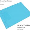 Anti Static and Heat Resistant Soldering Mat, Silicone Soldering Mat Heat Resistant, for Soldering Iron, Phone and Computer Repair, Maintenance Platform BGA Soldering High Temperature Rubber Mat - Image 12