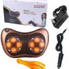 Back Neck Foot Shiatsu Massager Pillow and Gift(Finger Joint Massager) , Electric Shoulder Deep Tissue Massage Pillow Machine , 8 Heating Massage Balls Relieve Body Fatigue , Home and Car Adapter - Image 7
