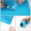 Anti Static and Heat Resistant Soldering Mat, Silicone Soldering Mat Heat Resistant, for Soldering Iron, Phone and Computer Repair, Maintenance Platform BGA Soldering High Temperature Rubber Mat - Image 7