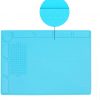 Anti Static and Heat Resistant Soldering Mat, Silicone Soldering Mat Heat Resistant, for Soldering Iron, Phone and Computer Repair, Maintenance Platform BGA Soldering High Temperature Rubber Mat - Image 13