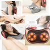 Back Neck Foot Shiatsu Massager Pillow and Gift(Finger Joint Massager) , Electric Shoulder Deep Tissue Massage Pillow Machine , 8 Heating Massage Balls Relieve Body Fatigue , Home and Car Adapter - Image 4
