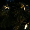 Romantic waterproof 10 LED Wood Heart Light / lamp String , Indoor / Outdoor Battery operated / powered String Light for Xmas,Wedding,Holiday,Party Decor. Warm White - Image 4