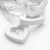 Romantic waterproof 10 LED Wood Heart Light / lamp String , Indoor / Outdoor Battery operated / powered String Light for Xmas,Wedding,Holiday,Party Decor. Warm White - Image 3