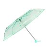 Transparent Dome Umbrella, Beautiful Flower Dome Shape Umbrella, Cherry Blossoms Semi Automatic Umbrella, Romantic & Cute Color - Image 3
