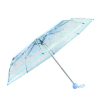 Transparent Dome Umbrella, Beautiful Flower Dome Shape Umbrella, Cherry Blossoms Semi Automatic Umbrella, Romantic & Cute Color - Image 4