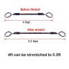 Bungy Dock Line Boat Ropes, Dock Accessories, 2 Packs Of 4 Feet Mooring Ropes For Buffer Boats, Canoes, Water Boats, Motor Boats, Pontoons, Power Boats - Image 6