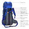 75L Camping Hiking Backpack Hiking Mountain Climbing Backpack Water-proof with Rain Cover for Camping - Image 5