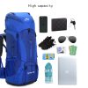 75L Camping Hiking Backpack Hiking Mountain Climbing Backpack Water-proof with Rain Cover for Camping - Image 4