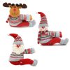 3 Pieces Christmas curtain buckle Santa Claus and snowman, curtain back to back button clip window decoration, Christmas decorations, Christmas cartoon doll, bedroom, living room, home decoration