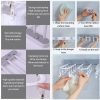 Foldable hangers, laundry drying racks, wall racks for clothes racks, clothing drying racks, wall-mounted folding drying rack clips, socks, towels, underwear, gloves - Image 3