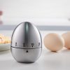 Kitchen Timer, Stainless Steel Mechanical Timer, Cute Egg Apple Time Timer, Loud Alarm Clock, No Battery Required, Child Management Time, Baking And Cooking, Manual Timer