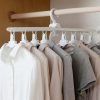 360°rotating hook hanger, multifunctional folding non-slip sturdy movable space hanger, smart wardrobe organizer, advanced wardrobe