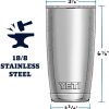 YETI Rambler 20 oz Tumbler, Stainless Steel, Vacuum Insulated with MagSlider Lid, Stainless - Image 7