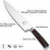 imarku Chef Knife - Pro Kitchen Knife 8 Inch Chef's Knives High Carbon German Stainless Steel Sharp Paring Knife with Ergonomic Handle - Image 7
