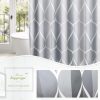 Bathroom shower curtain, bathroom bathtub decoration, durable, polyester with anti-rust metal sheath, waterproof and washable, hotel high-quality bathroom shower curtain, 71x71 inches - Image 6
