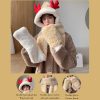 3-in-1 multifunctional plush hat, winter warm plush hat, scarf pocket hat with scarf, deer Christmas bib, pocket gloves with scarf, gloves, hoodie, earmuffs - Image 6