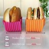 4 Pcs Retractable Burger Rack, Reusable Burger Rack, Silicone Clip Box, Sandwich Clip, for Adults and Children Family Dinners, In-Car Dining, Camping - Image 4
