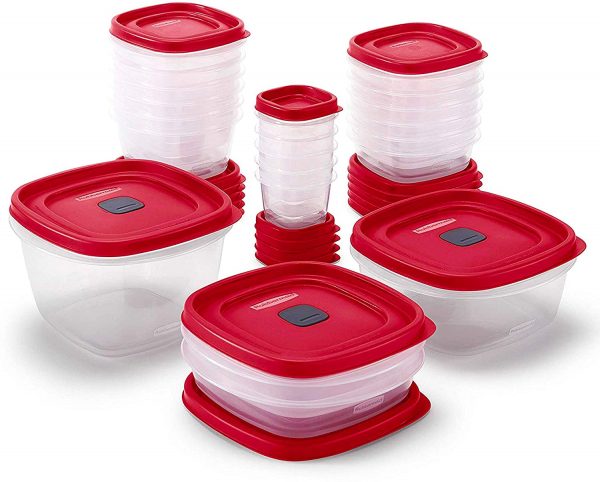 Rubbermaid - 2063704 Rubbermaid Easy Find Vented Lids Food Storage Containers, Set of 21 - Image 6