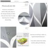 Bathroom shower curtain, bathroom bathtub decoration, durable, polyester with anti-rust metal sheath, waterproof and washable, hotel high-quality bathroom shower curtain, 71x71 inches - Image 3