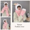 3-in-1 multifunctional plush hat, winter warm plush hat, scarf pocket hat with scarf, deer Christmas bib, pocket gloves with scarf, gloves, hoodie, earmuffs - Image 3