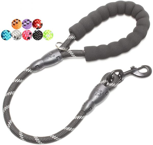 BAAPET 2/4/5/6 FT Strong Dog Leash with Comfortable Padded Handle and Highly Reflective Threads for Small Medium and Large Dogs