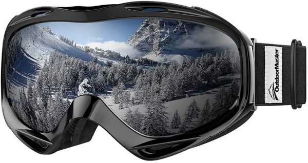 OutdoorMaster Ski Goggles OTG - Over Glasses Ski/Snowboard Goggles for Men, Women & Youth - 100% UV Protection