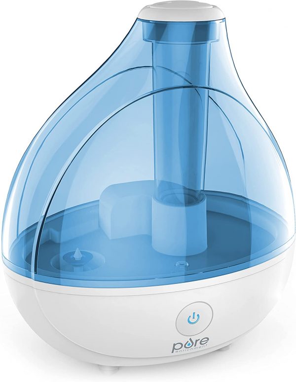 Pure Enrichment® MistAire™ Ultrasonic Cool Mist Humidifier - Premium Unit Lasts Up to 25 Hours with Whisper-Quiet Operation, Automatic Shut-Off, Night Light Function, and BPA-Free