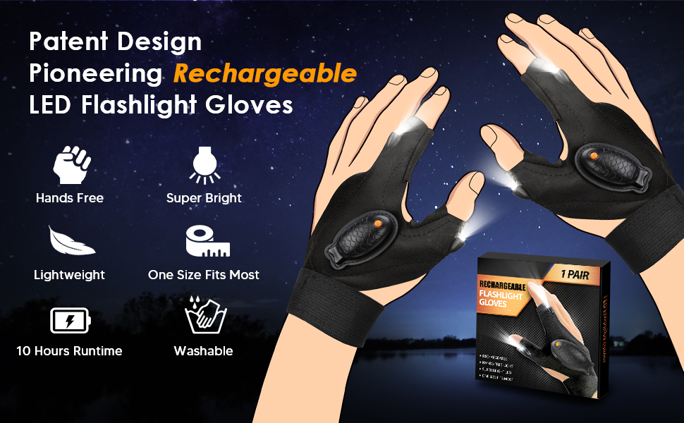 led flashlight gloves