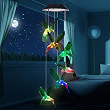 ShangTianFeng butterfly solar wind chimes