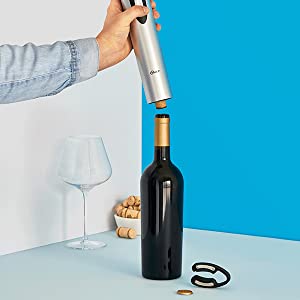 Wine Opener Taking a Cork Out of Wine Bottle