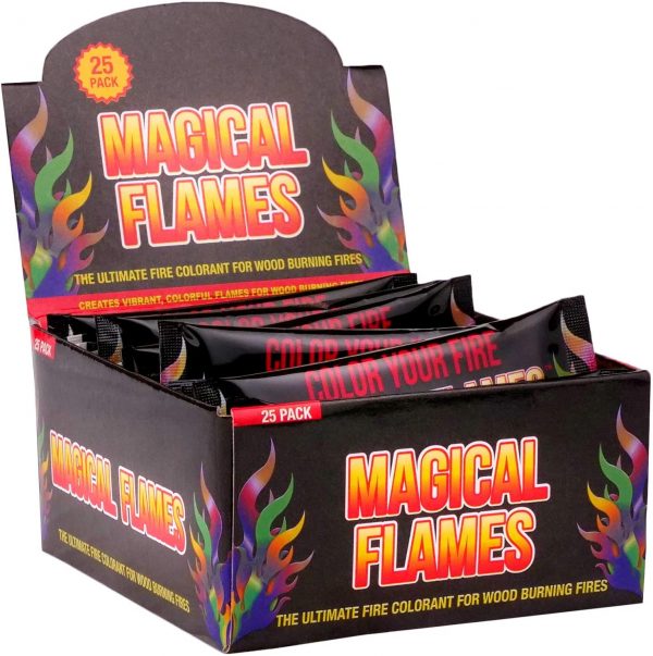 Magical Flames Create Colorful & Vibrant Flames for Fire Pit - (25 Pack) - Campfire, Bonfire, Outdoor Fireplace – Magical, Colorful, Rainbow, Mystic Flames – Twice the Color – Half the Price - Image 2