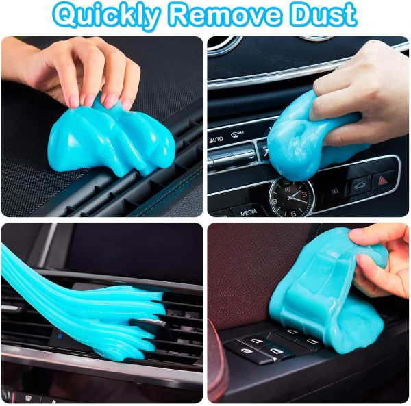 Cleaning Gel for Car, Car Cleaning Kit Universal Detailing Automotive Dust Car Crevice Cleaner Auto Air Vent Interior Detail Removal Putty Cleaning Keyboard Cleaner for Car Vents, PC, Laptops, Cameras - Image 2