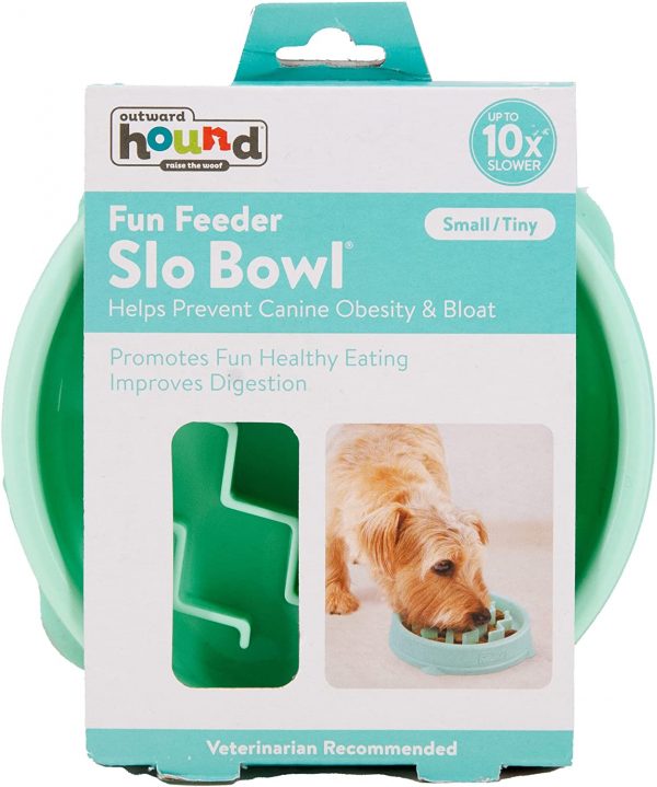 Outward Hound Fun Feeder Slo Bowl, Slow Feeder Dog Bowl, Large/Regular - Image 2