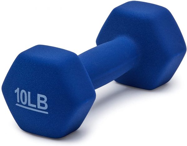 Amazon Basics Neoprene Coated Dumbbell Hand Weight Set - Image 2