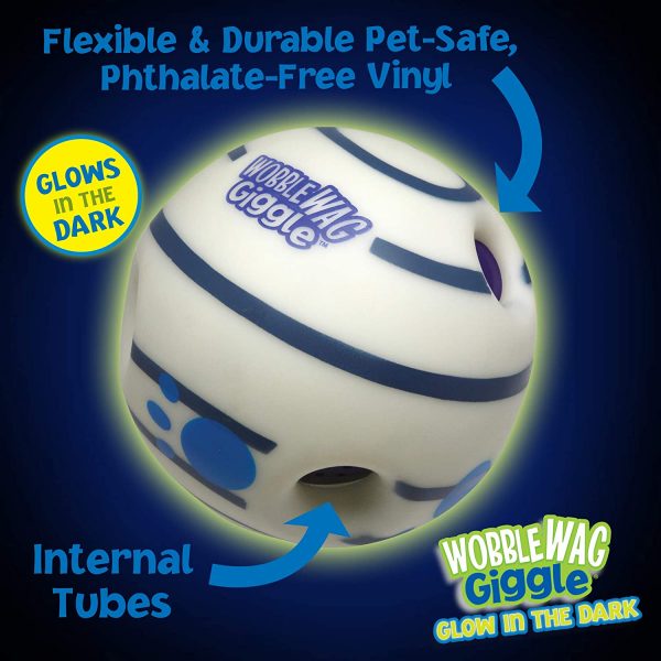 Wobble Wag Giggle Ball, Interactive Dog Toy, Fun Giggle Sounds When Rolled or Shaken, Pets Know Best, As Seen On TV - Image 2