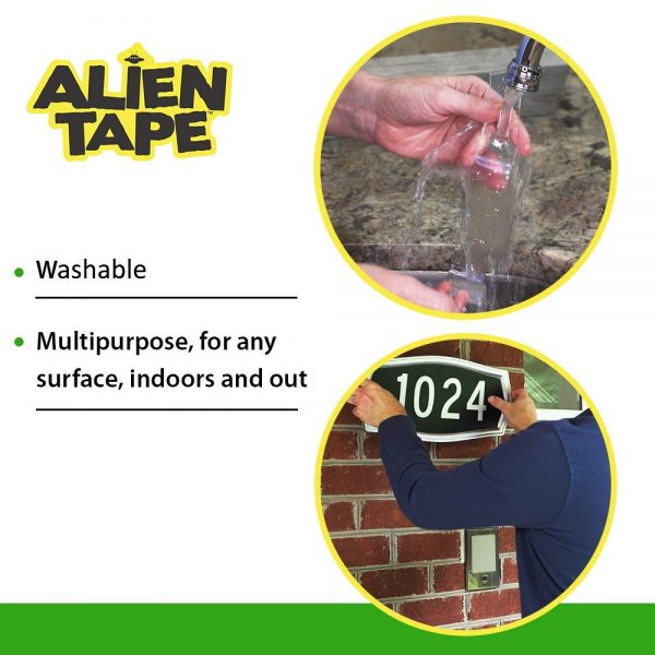 ALIENTAPE Nano Double Sided Tape, Multipurpose Removable Adhesive Transparent Grip Mounting Tape Washable Strong Sticky Heavy Duty for Carpet Photo Frame Poster Décor As Seen On TV - Image 6