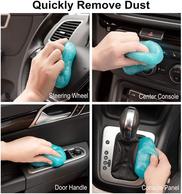 TICARVE Cleaning Gel for Car Detailing Tools Car Cleaning Kit Automotive Dust Air Vent Interior Detail Detailing Putty Universal Dust Cleaner for Auto Laptop Car Slime Cleaner - Image 7