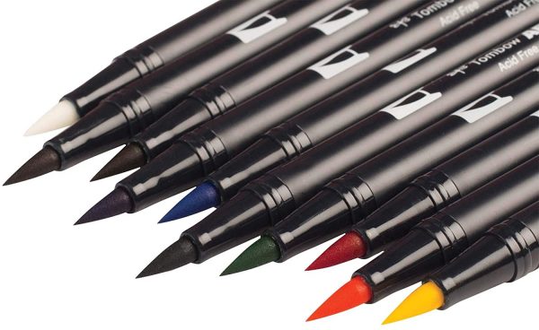 Tombow 56167 Dual Brush Pen Art Markers, Primary, 10-Pack. Blendable, Brush and Fine Tip Markers - Image 8