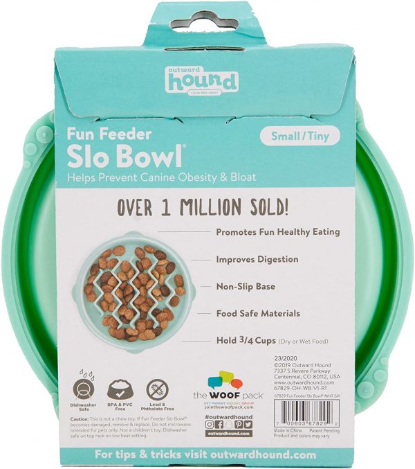 Outward Hound Fun Feeder Slo Bowl, Slow Feeder Dog Bowl, Large/Regular - Image 8