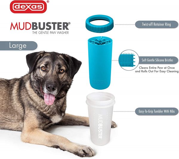 Dexas MudBuster Portable Dog Paw Washer/ Paw Cleaner - Image 5