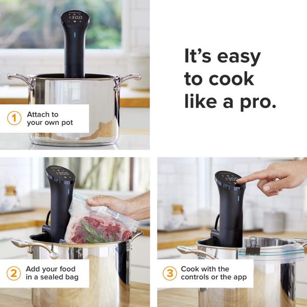 Anova Culinary Sous Vide Precision Cooker Nano | Bluetooth | 750W | Anova App Included - Image 8