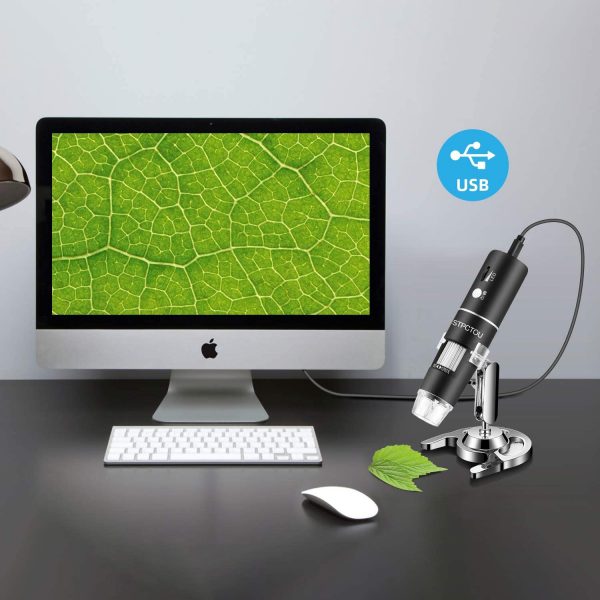 STPCTOU Wireless Digital Microscope 50X-1000X 1080P Handheld Portable Mini WiFi USB Microscope Camera with 8 LED Lights for iPhone/iPad/Smartphone/Tablet/PC - Image 6