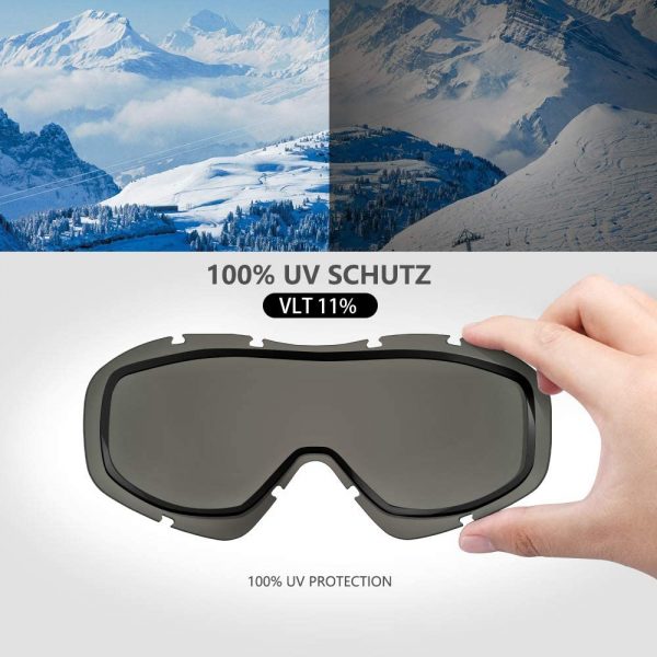 OutdoorMaster Ski Goggles OTG - Over Glasses Ski/Snowboard Goggles for Men, Women & Youth - 100% UV Protection - Image 7